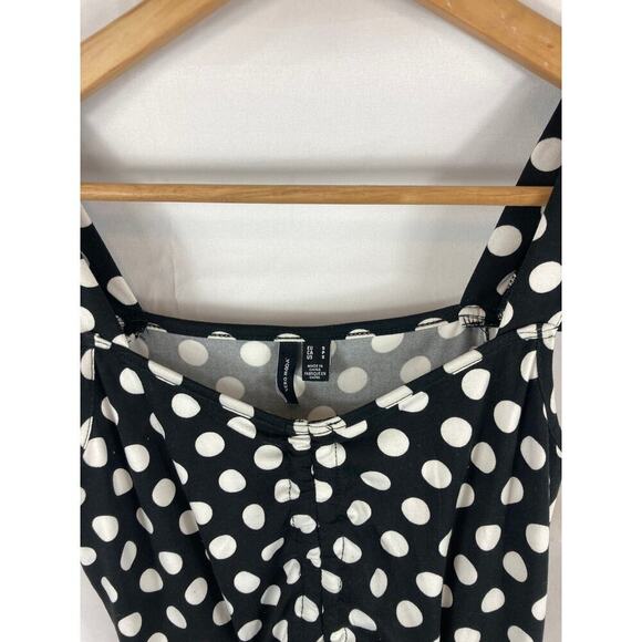NWT Vero Moda Mary Knot Front Mini Dress Polka Dot Size small - Picture 3 of 5